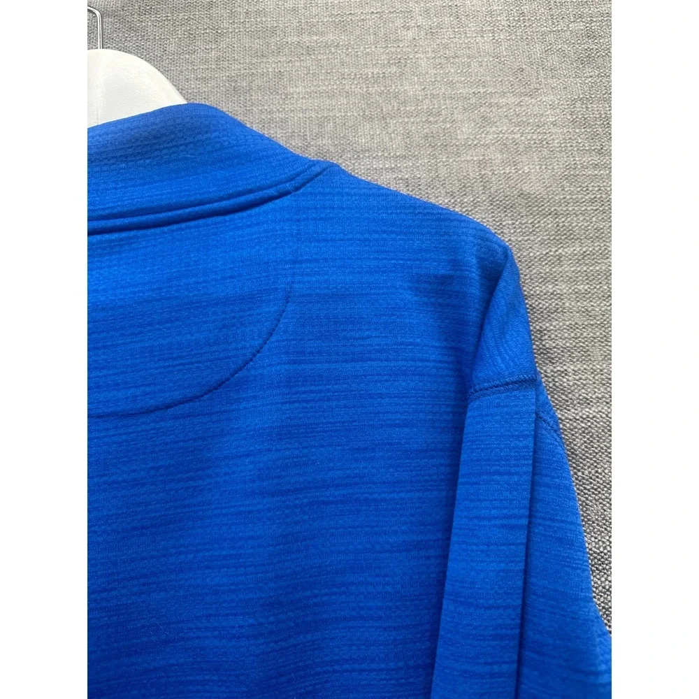 Club Room Performance Sweatshirt Mens 2XL Blue 1/4 Zip Long Sleeve Active Wear